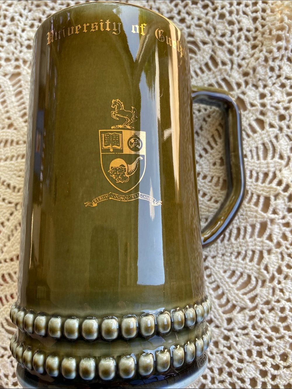 Wade Irish porcelain beer stein- University of Guelph
